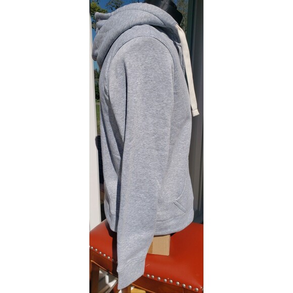 US Polo Assn Hoodie Jacket Womens L Gray Sherpa lined Full Zip Logo Cozy NWT - Picture 6 of 16